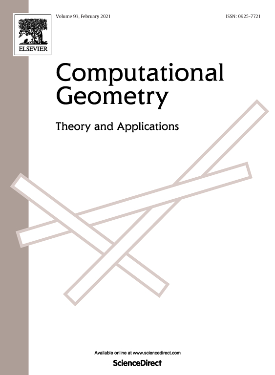 국제학술지 'Computational Geometry: Theory and Applications' 표지